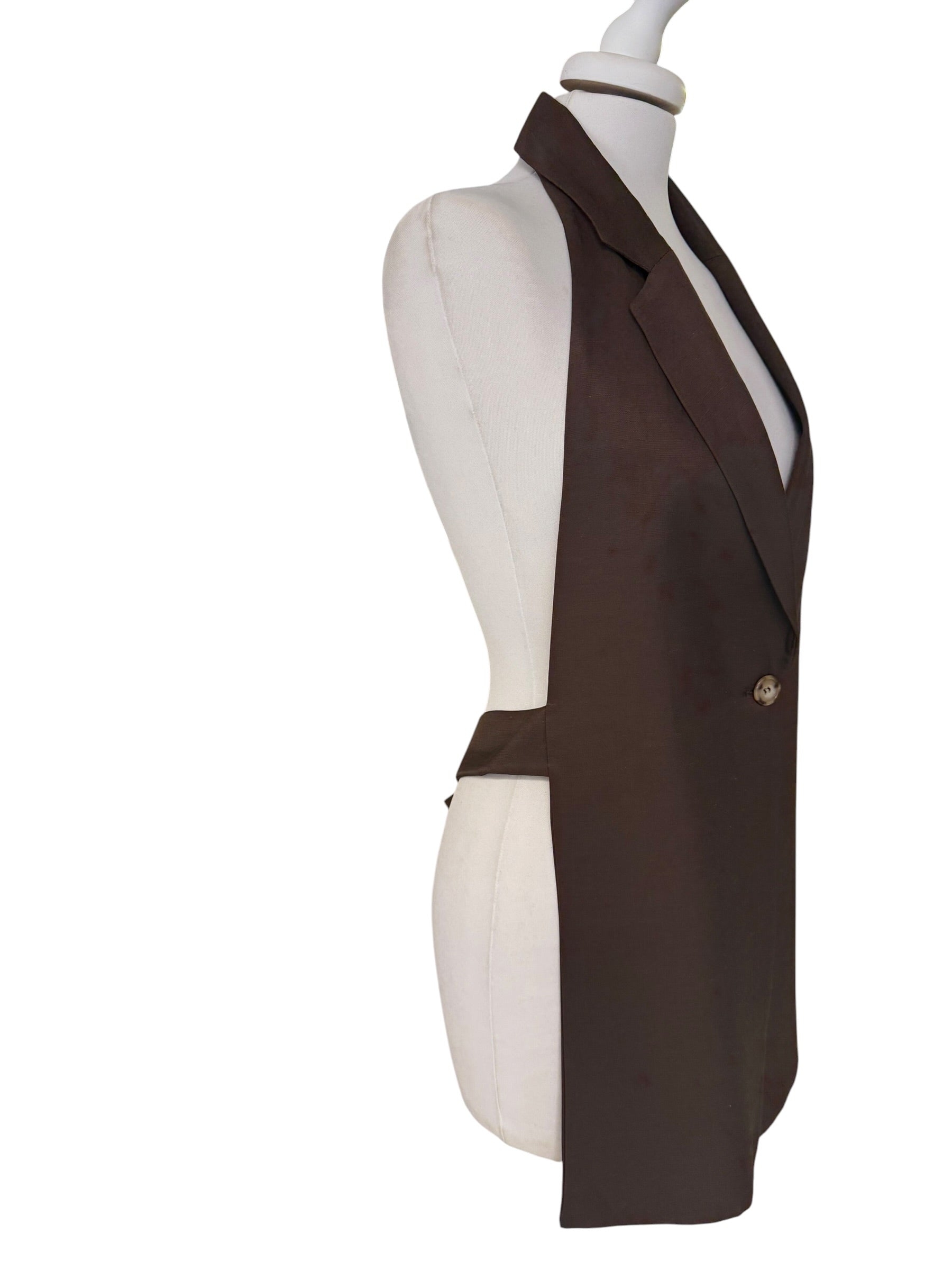Gilet aperto dietro