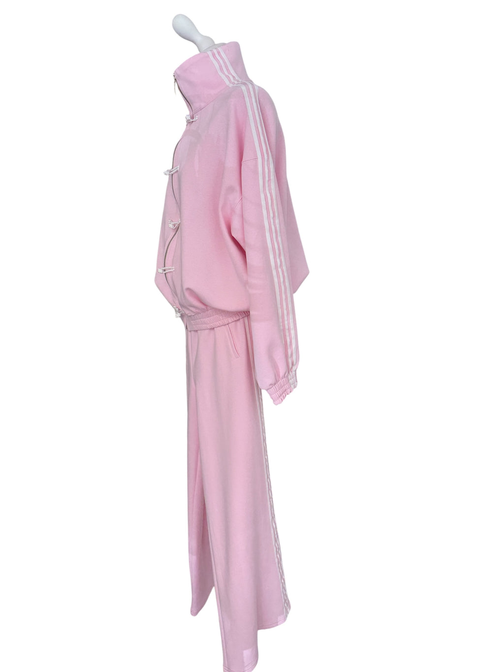 Pantalone rosa banda laterale