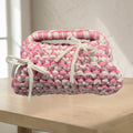 Crochet “Amelia” panna/rosa