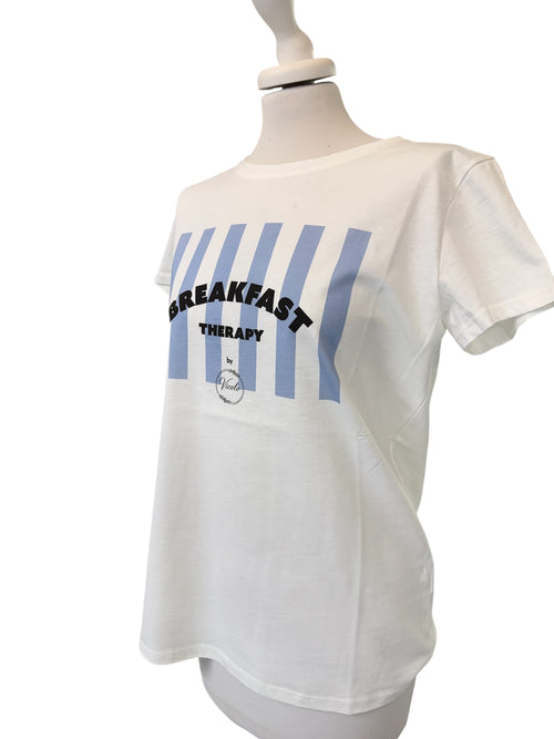 T-shirt bianca breakfast