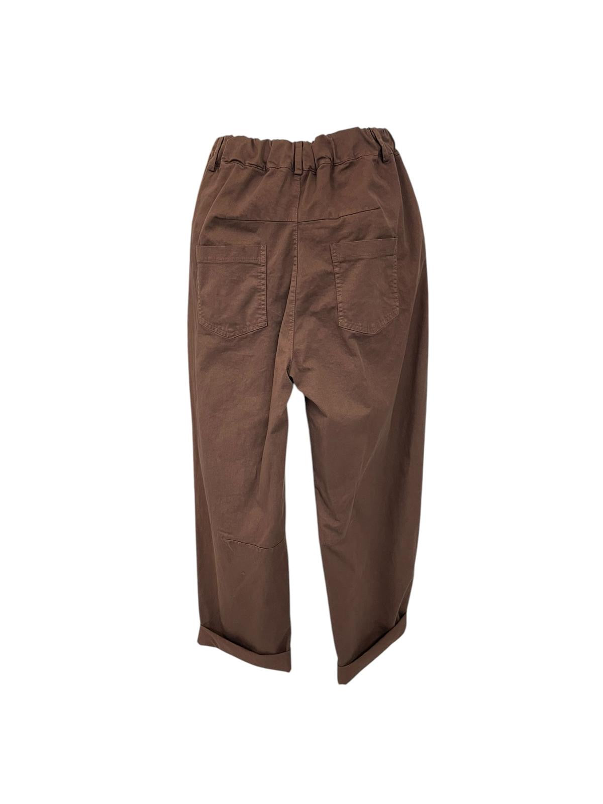 Pantalone ovetto con ripresa