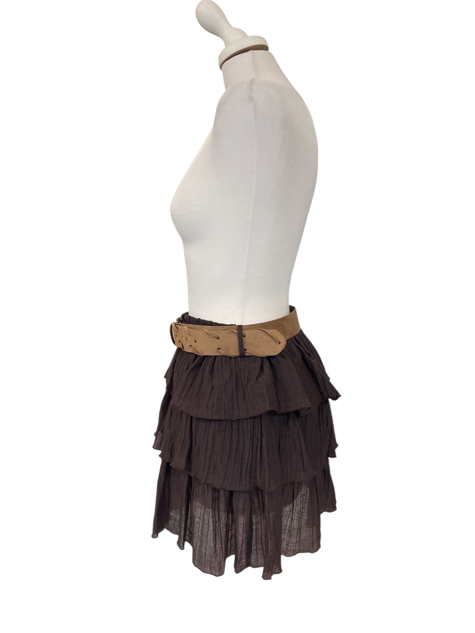 Mini gonna balze moro