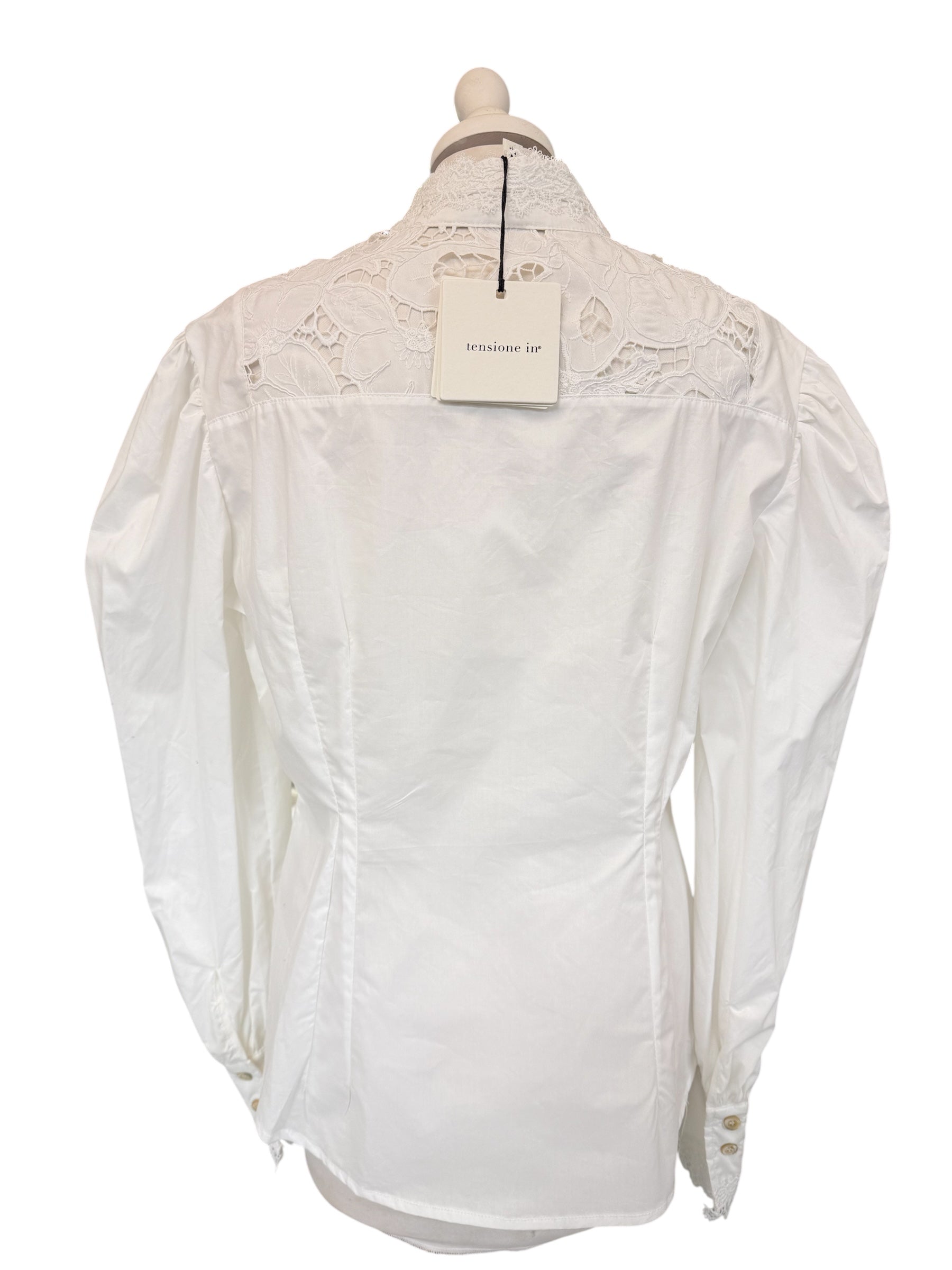 Camicia ricamo bianco