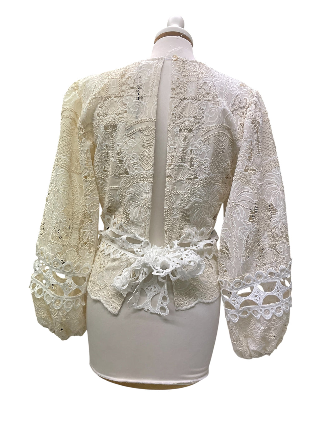 Camicia palme pizzo