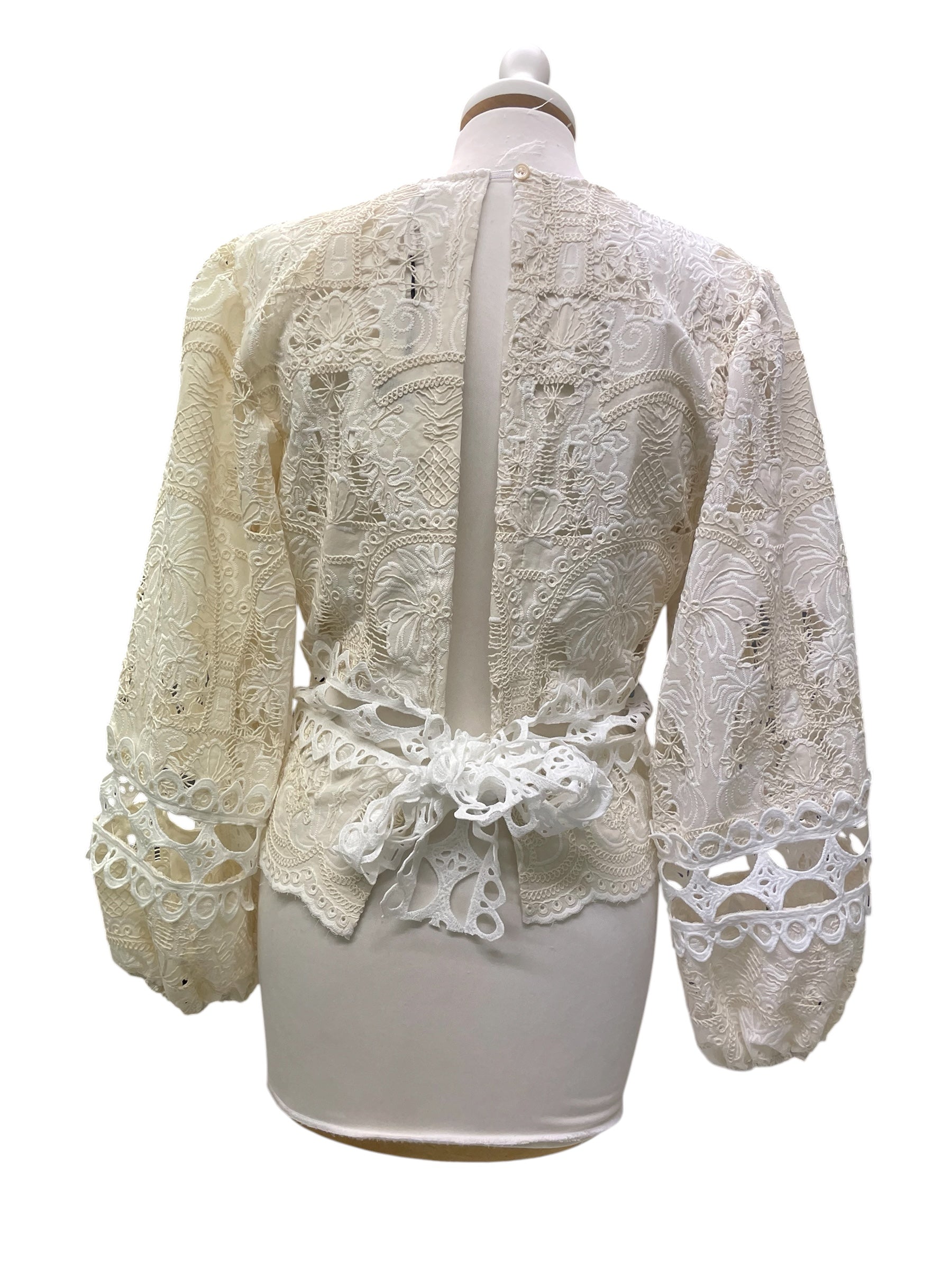 Camicia palme pizzo