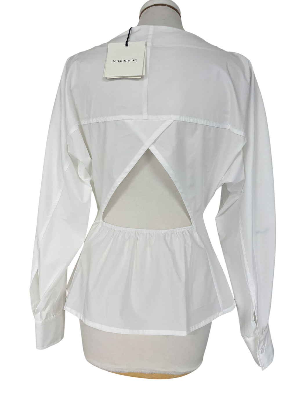 Camicia bianca EU1102 tensione in