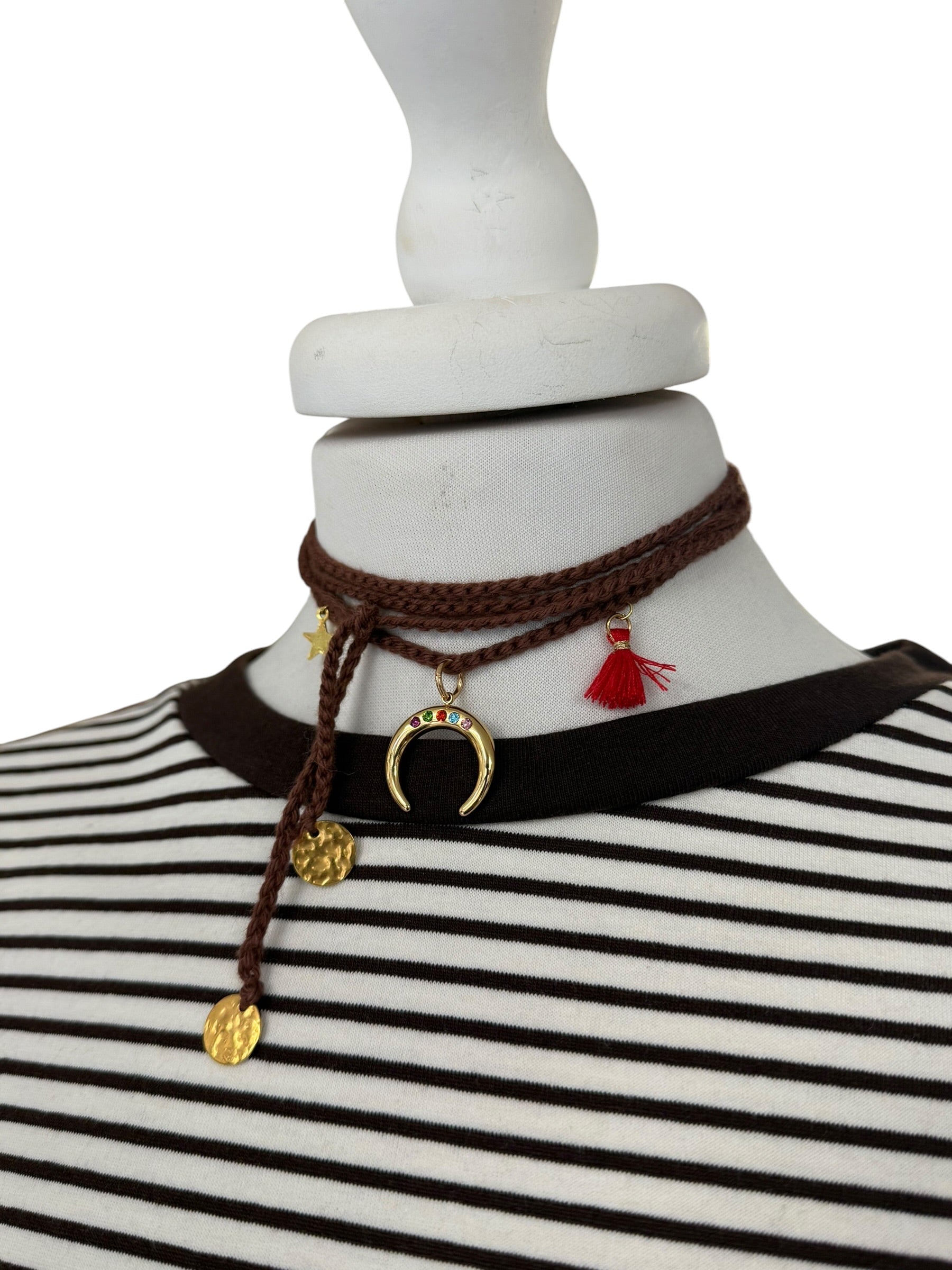 Collana crochet moro