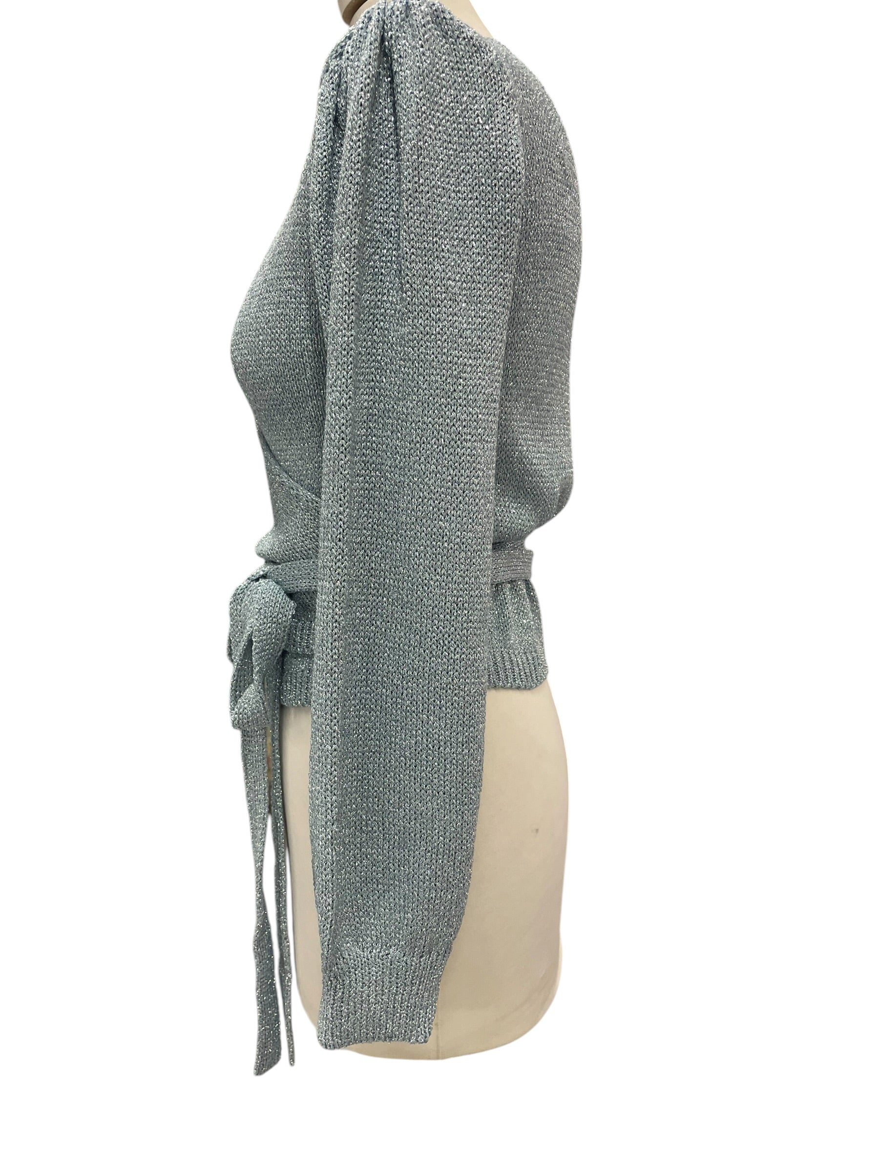 Cardigan incrociato lurex vicolo taglia unica