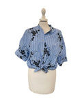 Camicia ricamata taglia unica