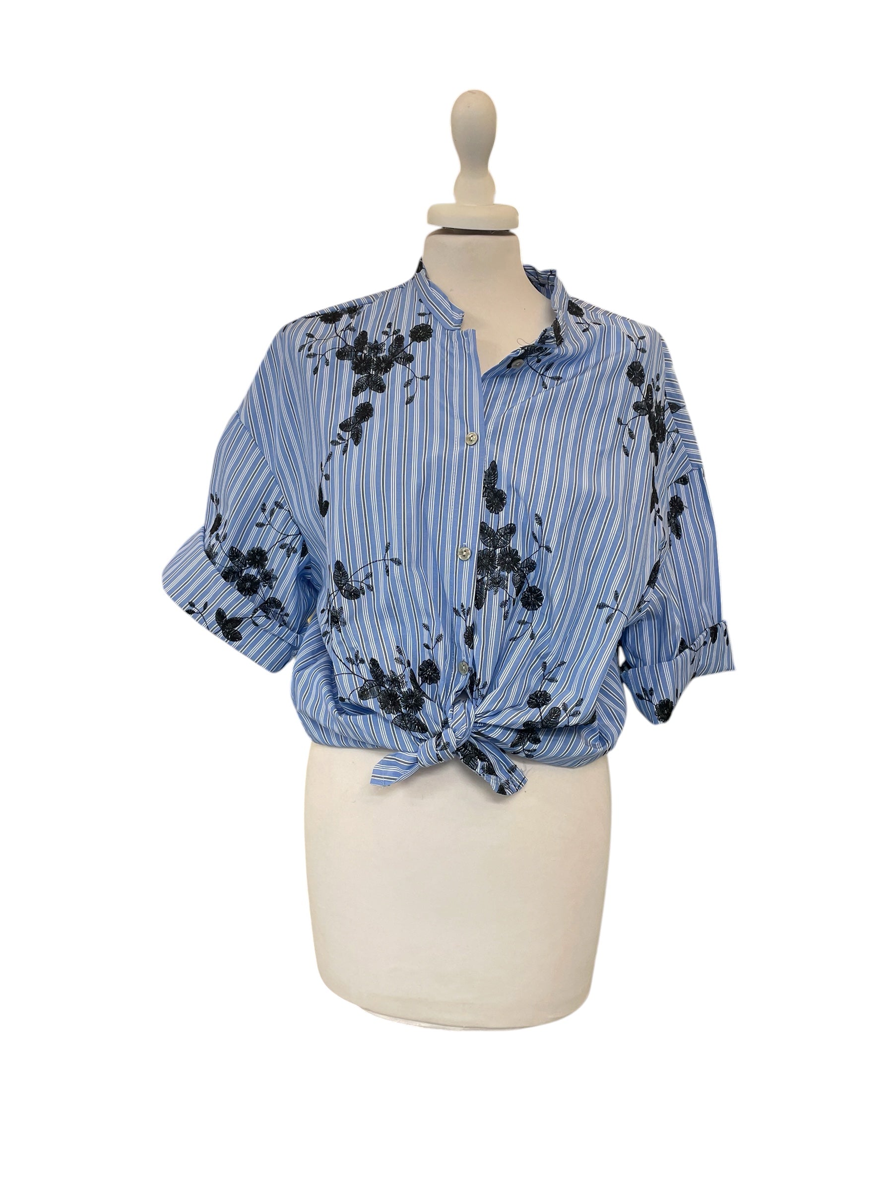 Camicia ricamata taglia unica