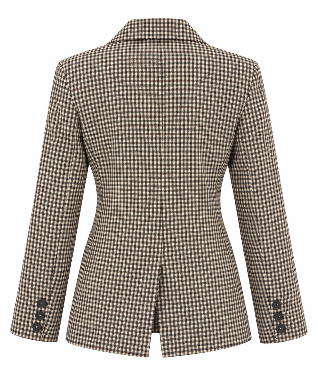 Giacca check moro/verde