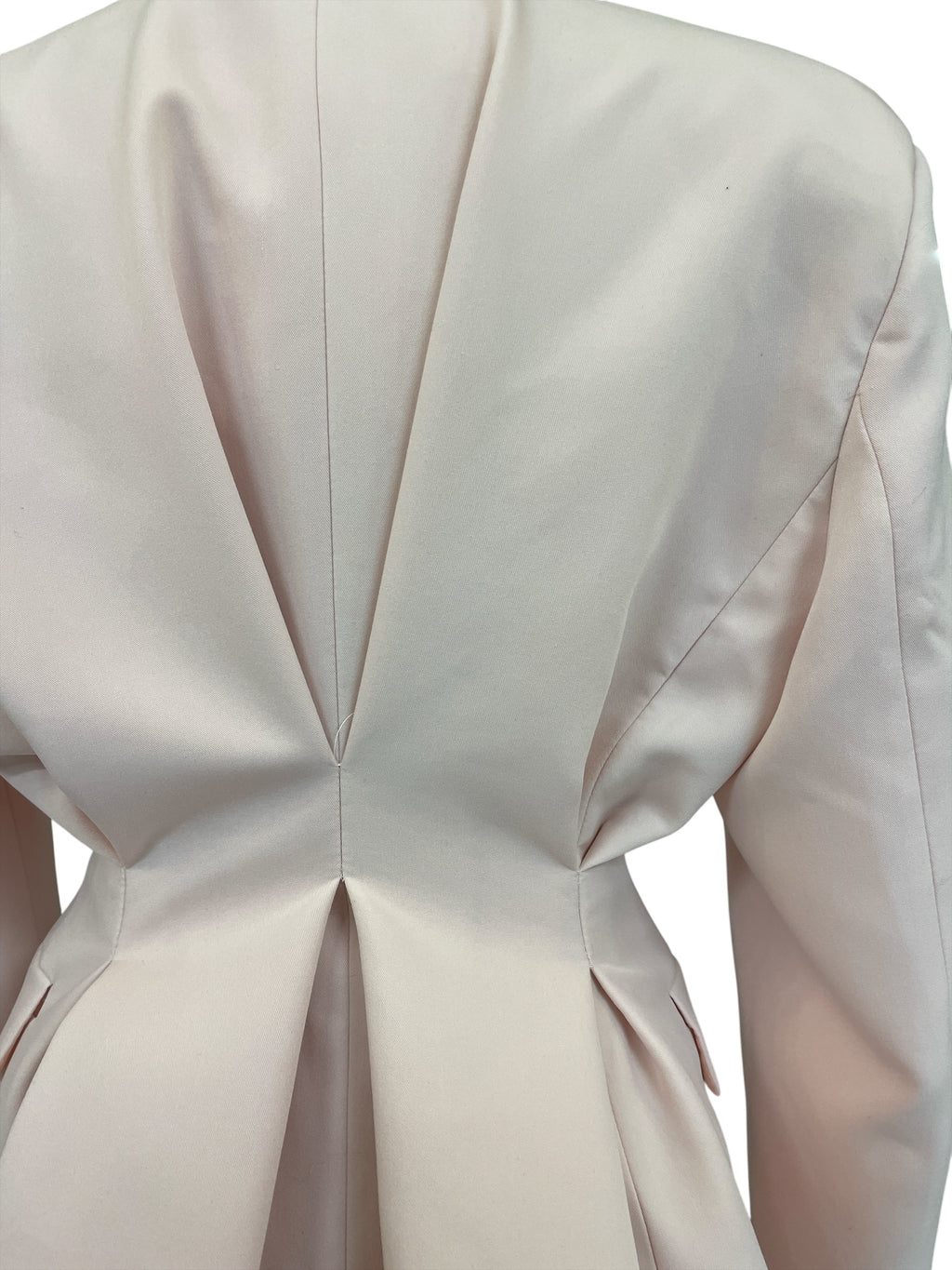 Giacca doppio petto ripresa dietro rosa