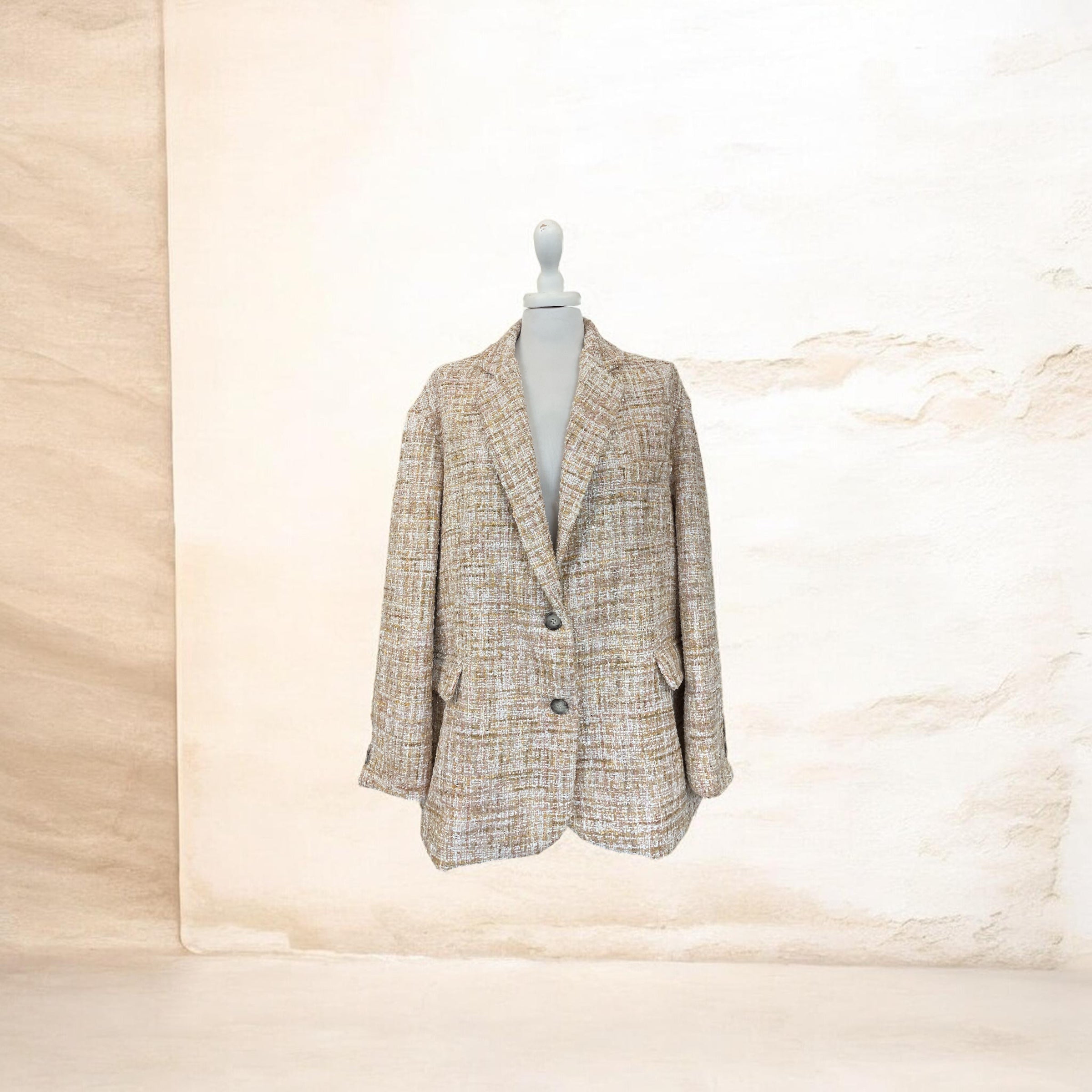 Blazer over boucle’ mélange