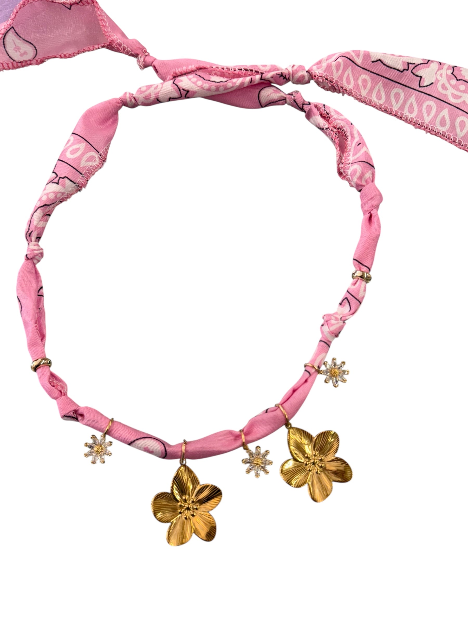 NECKLACE BANDANA FIORI