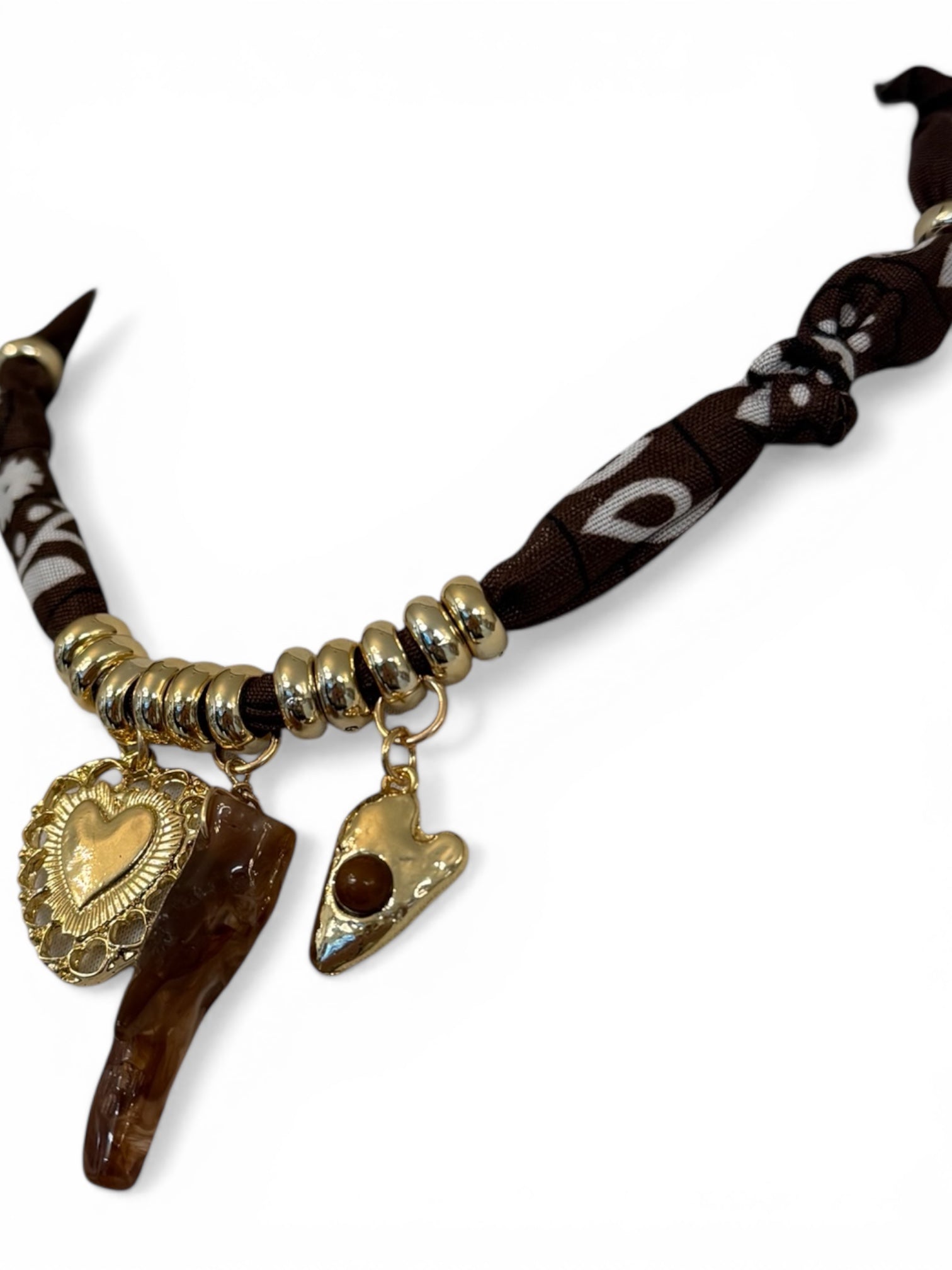 Necklace Bandana moro corno/cuore