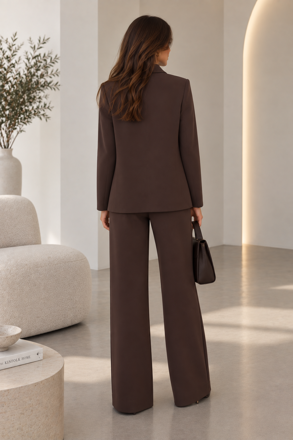 Tailleur in scuba moro