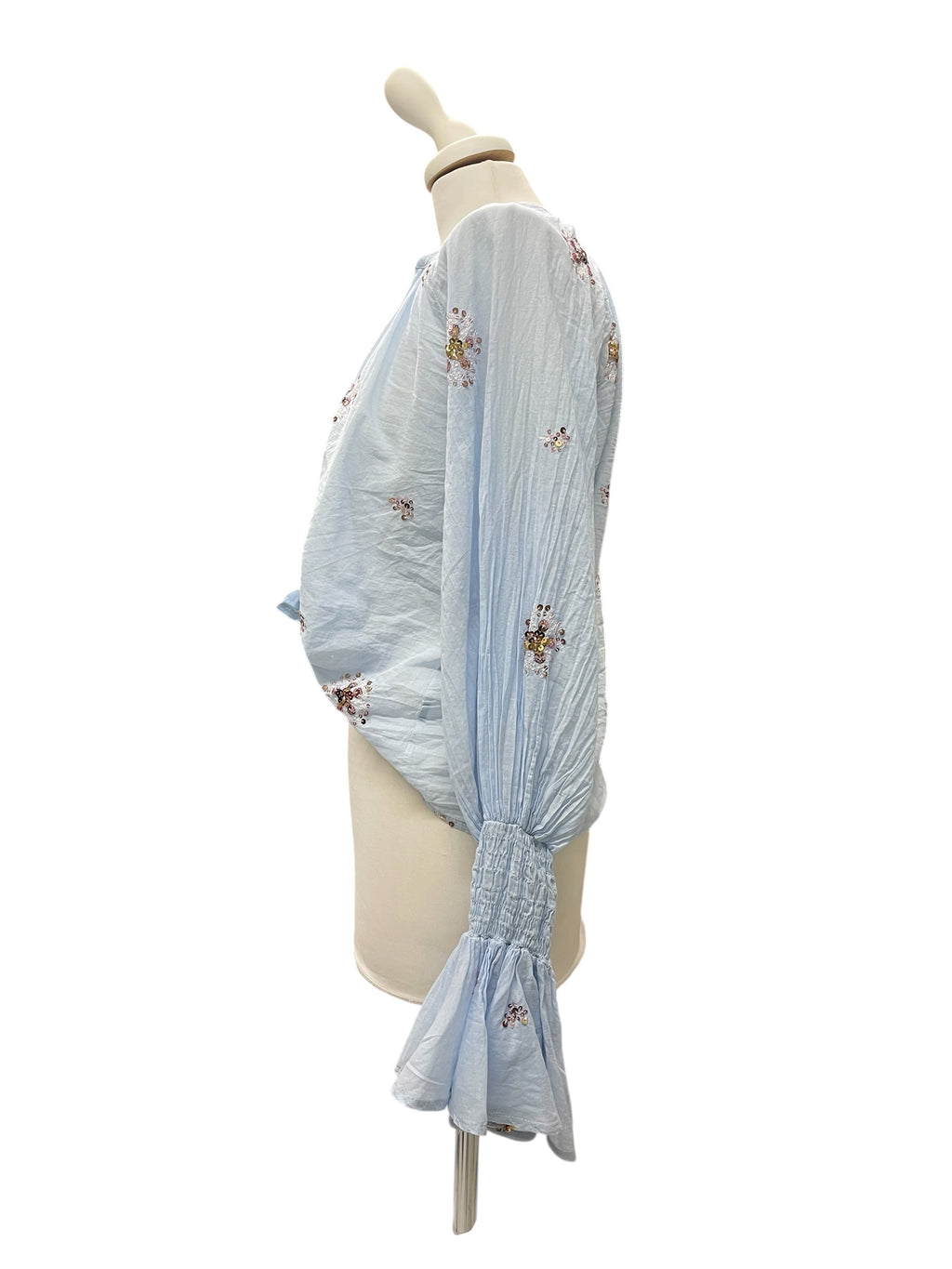 Camicia ricamo sbollita