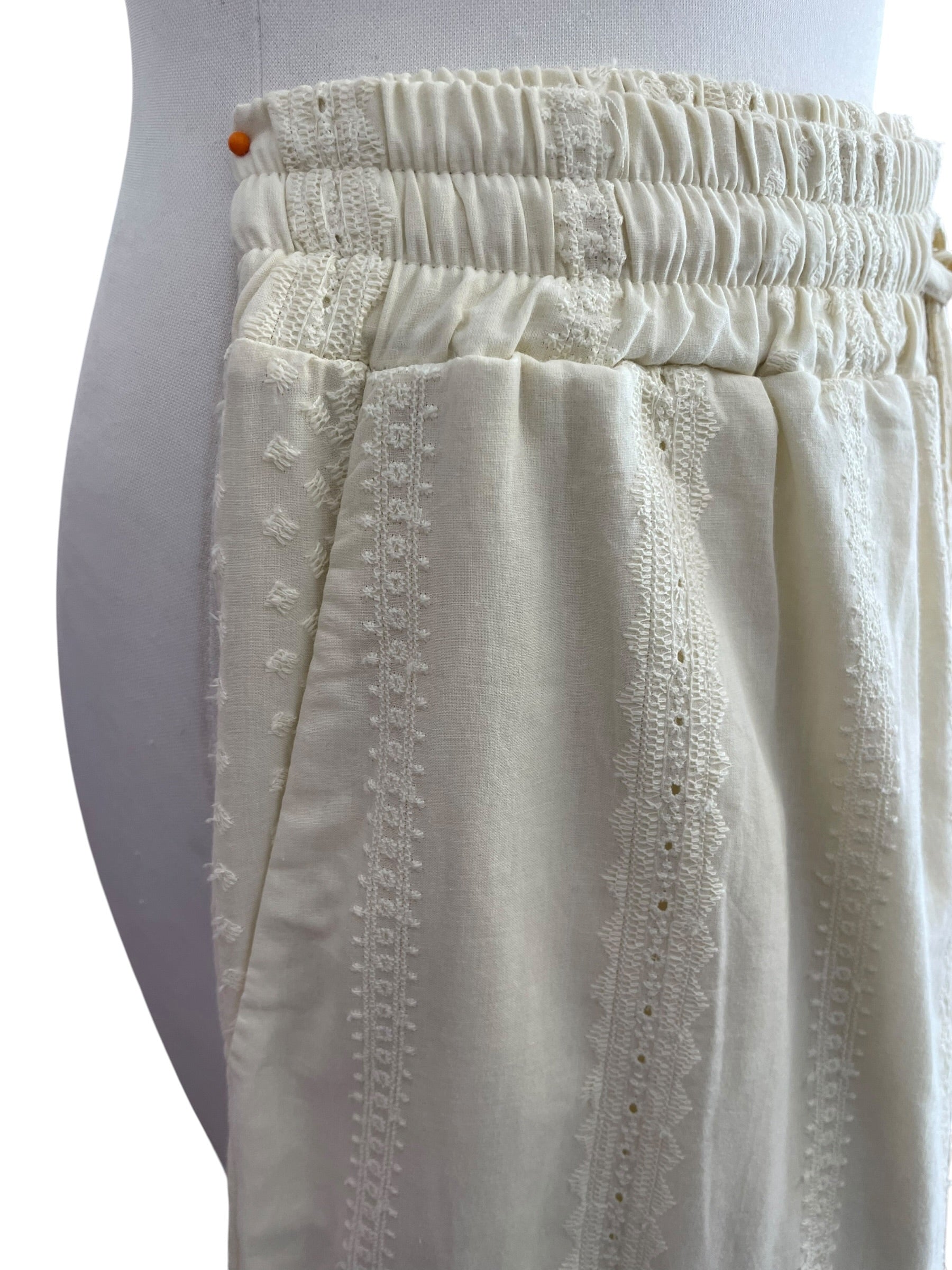 Pantalone palazzo ricamato WZ1641 variante unica