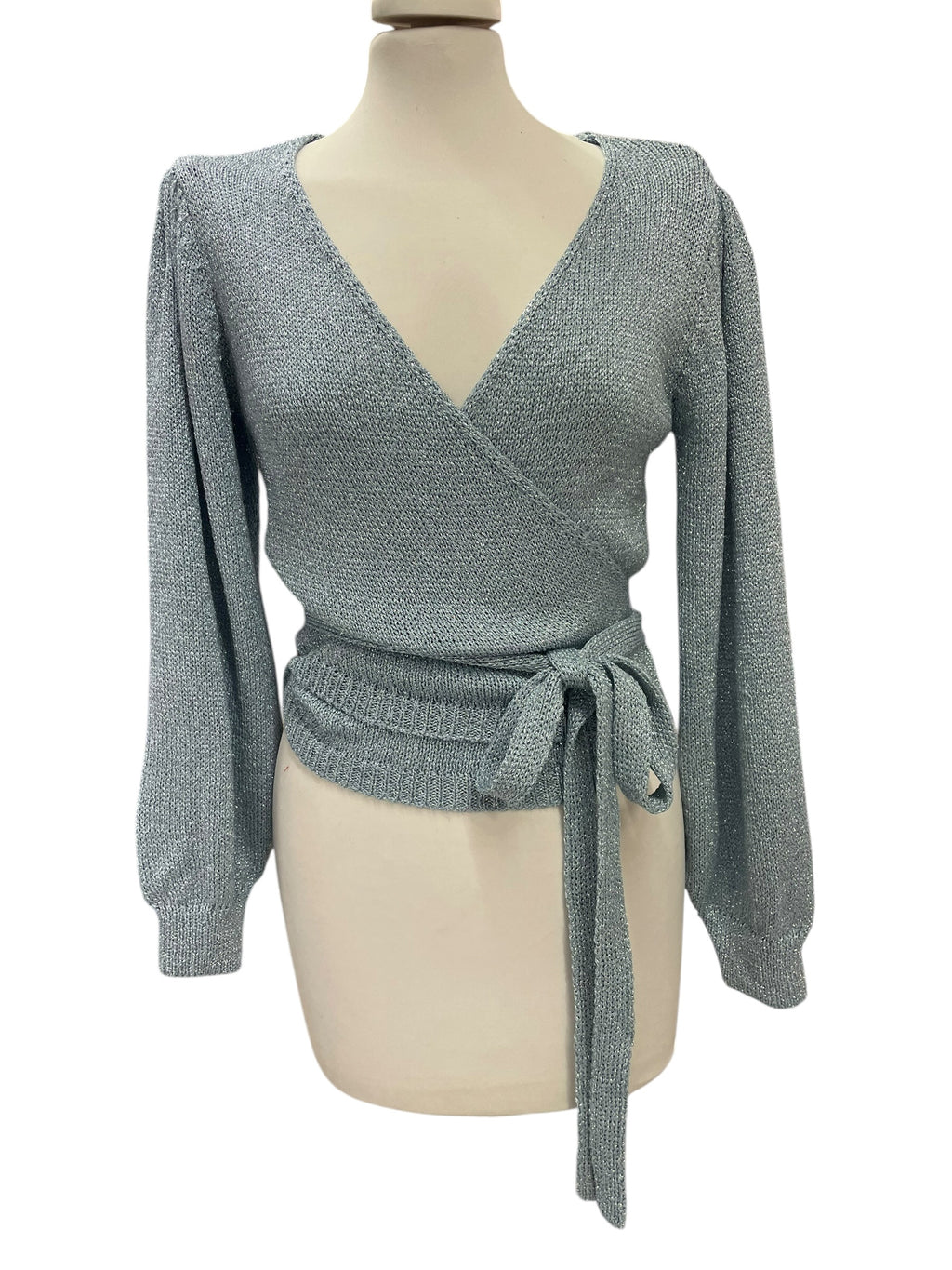 Cardigan incrociato lurex vicolo taglia unica