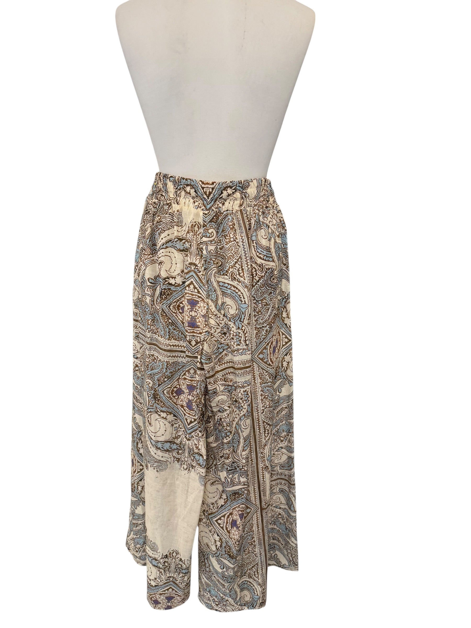 Pantalone palazzo a fantasia