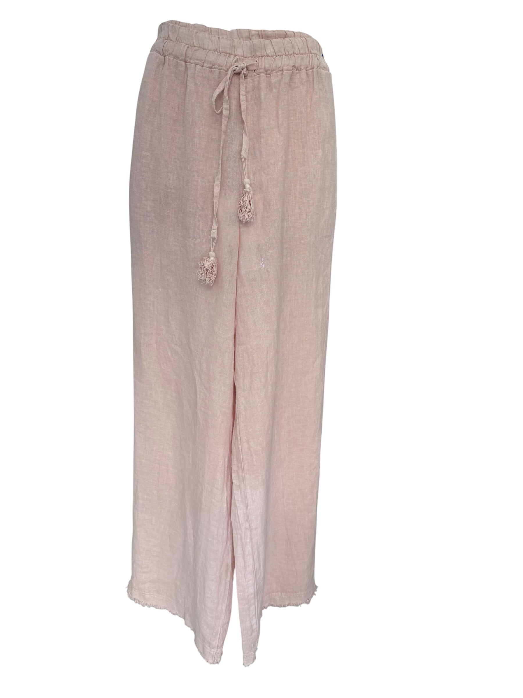 Pantalone palazzo puro lino