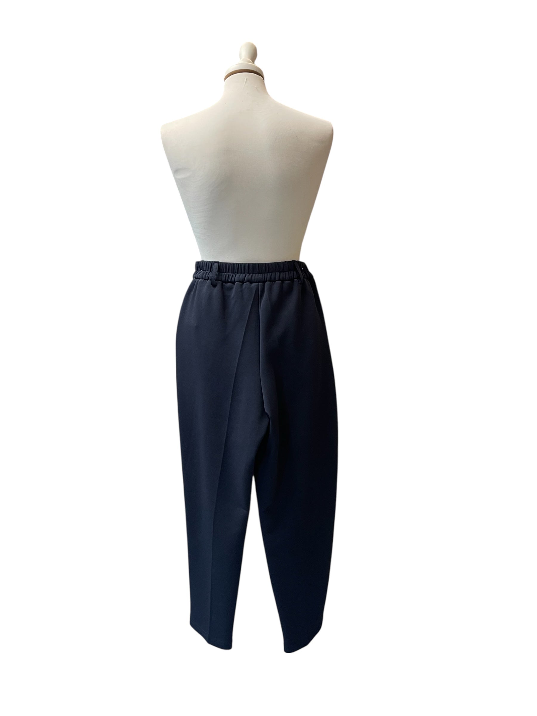 Pantalone palazzo blu bande laterali