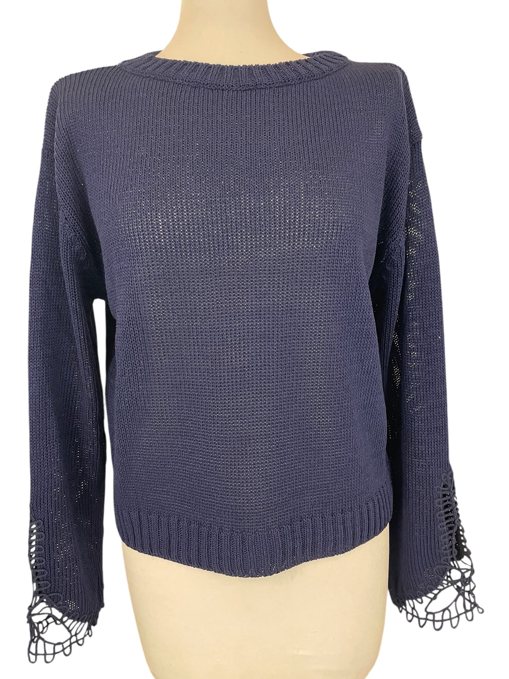 Maglia traforo manica tensione D90167