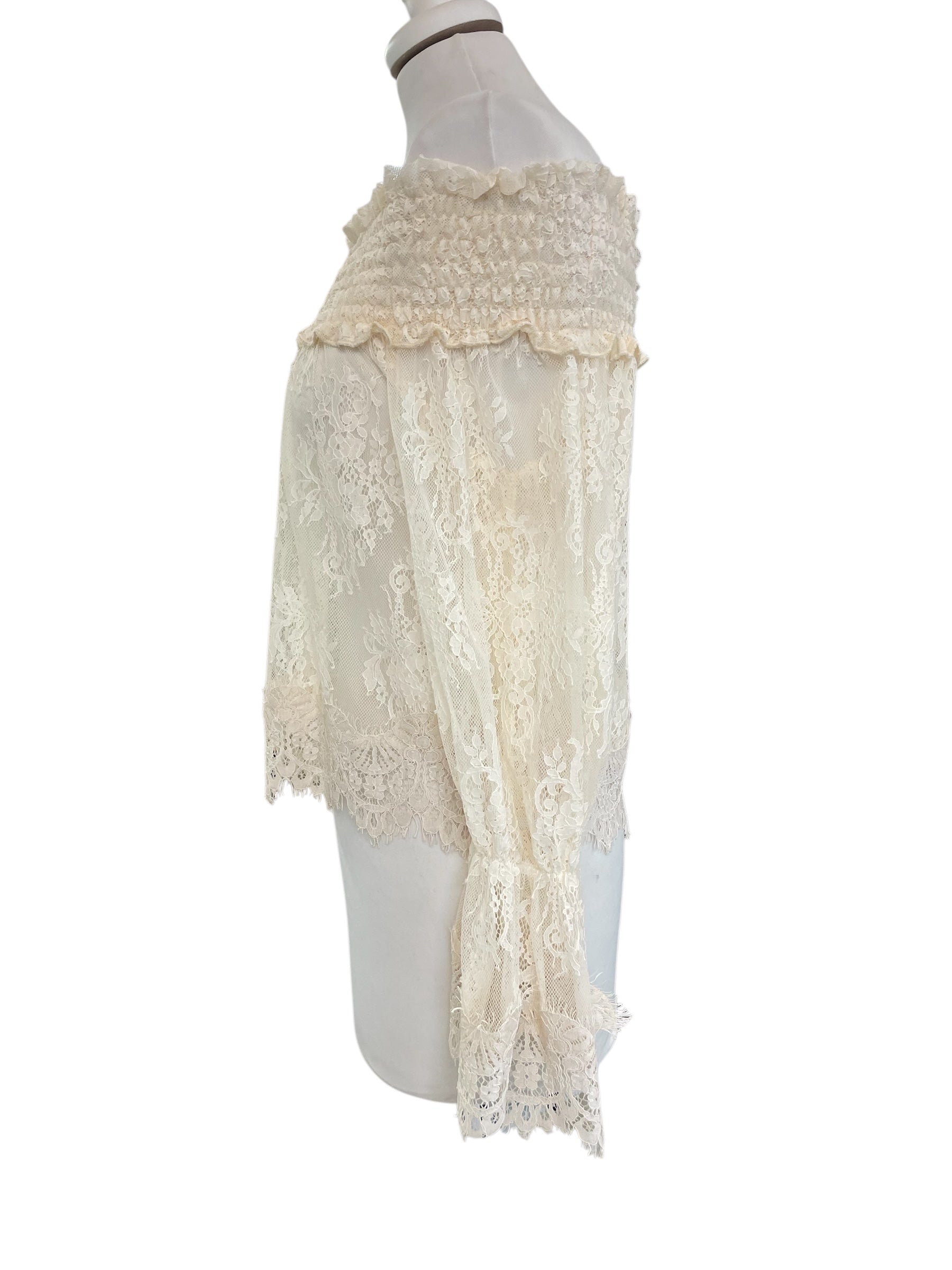 Blusa pizzo V.unica C10293AT tensione in