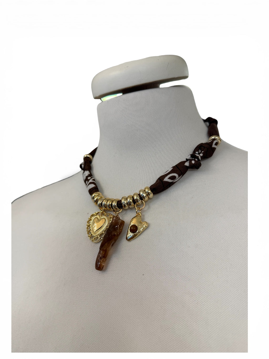 Necklace Bandana moro corno/cuore