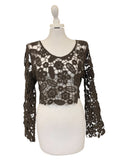 Maglia crochet D74856 tensione in taglia unica