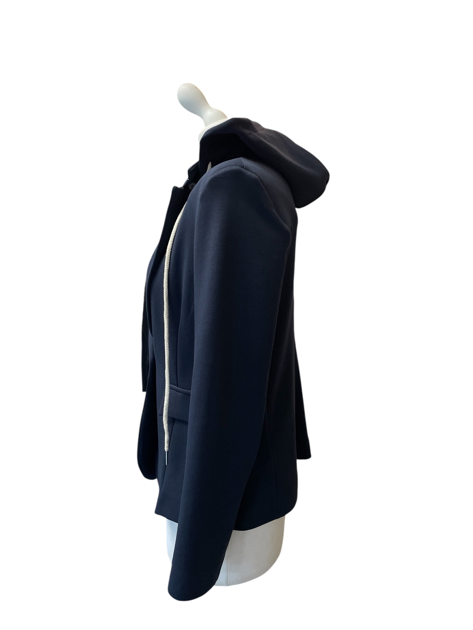 Giacca punto Milano  con cappuccio