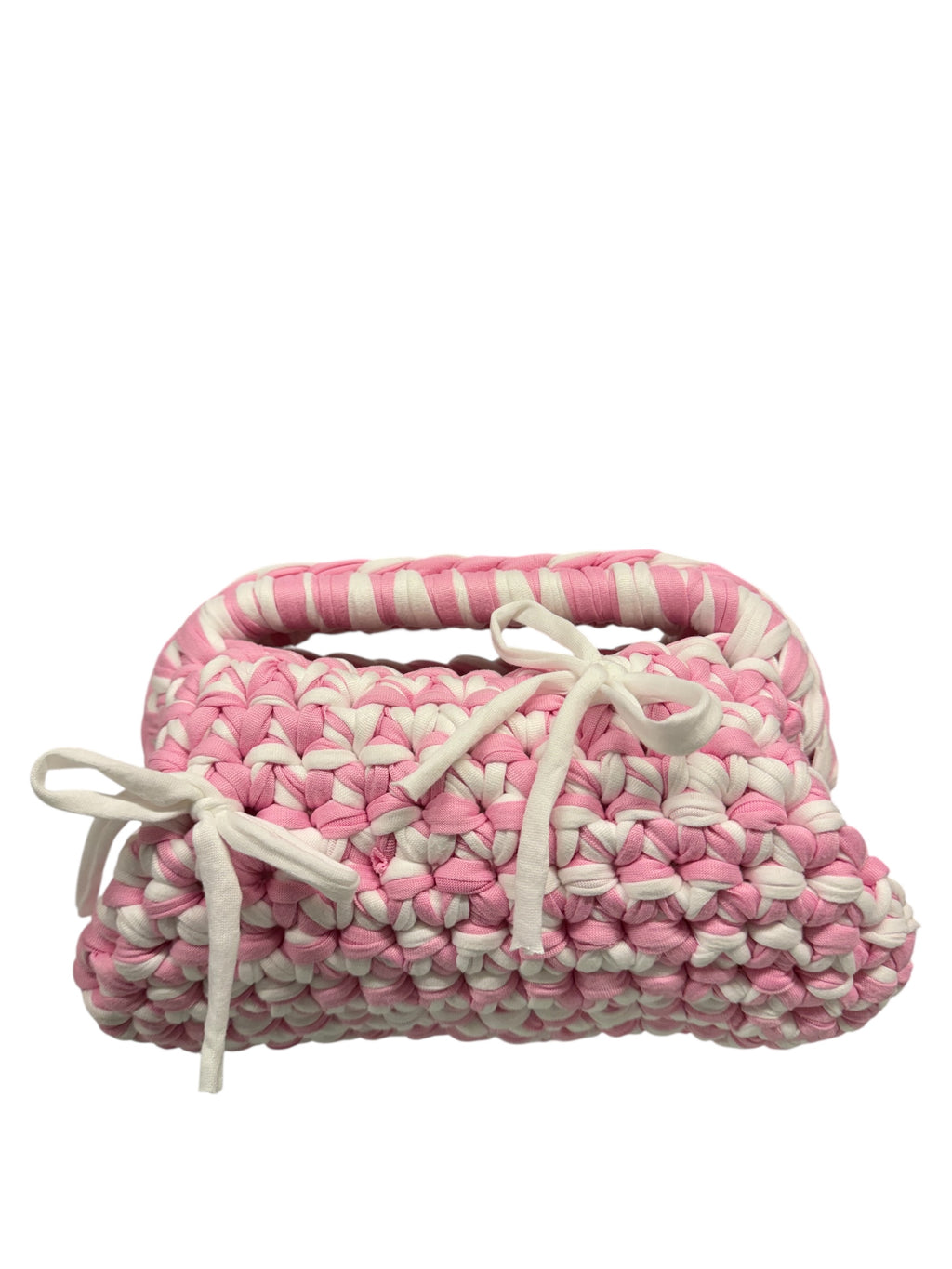 Crochet “Amelia” panna/rosa