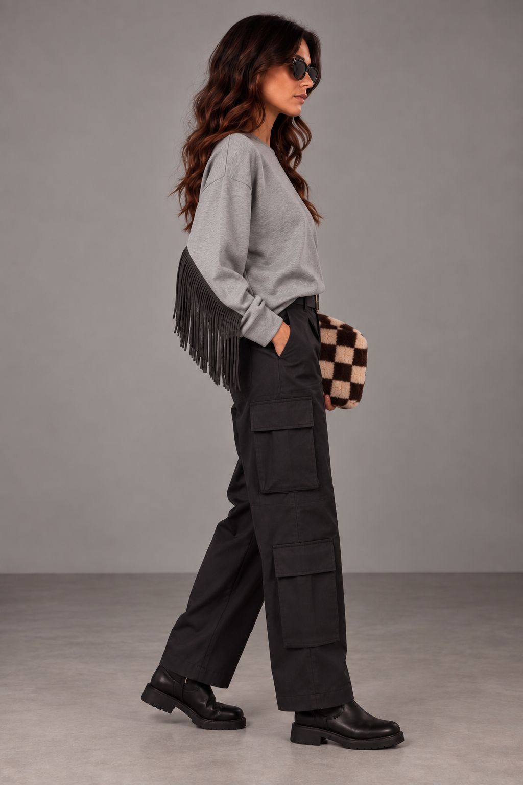 Pantalone cargo ACU ANTRACITE 98