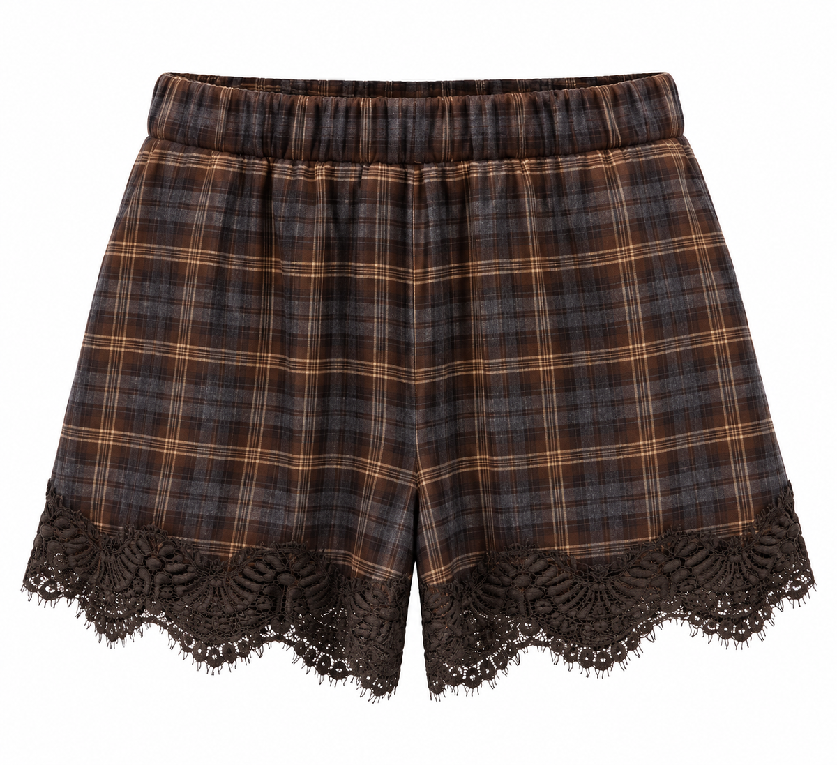 Short check con pizzo