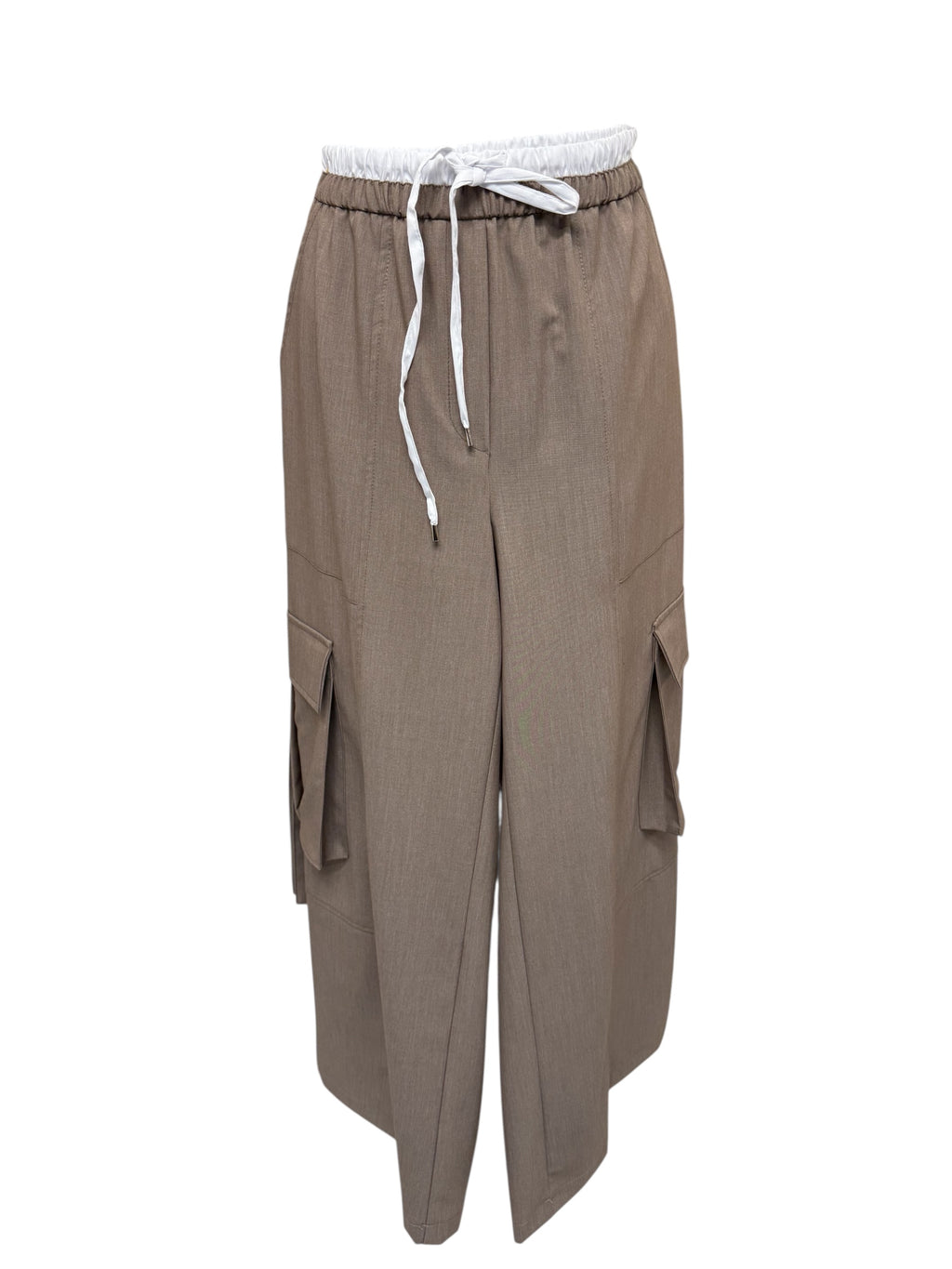 Pantalone casha elastico bianco
