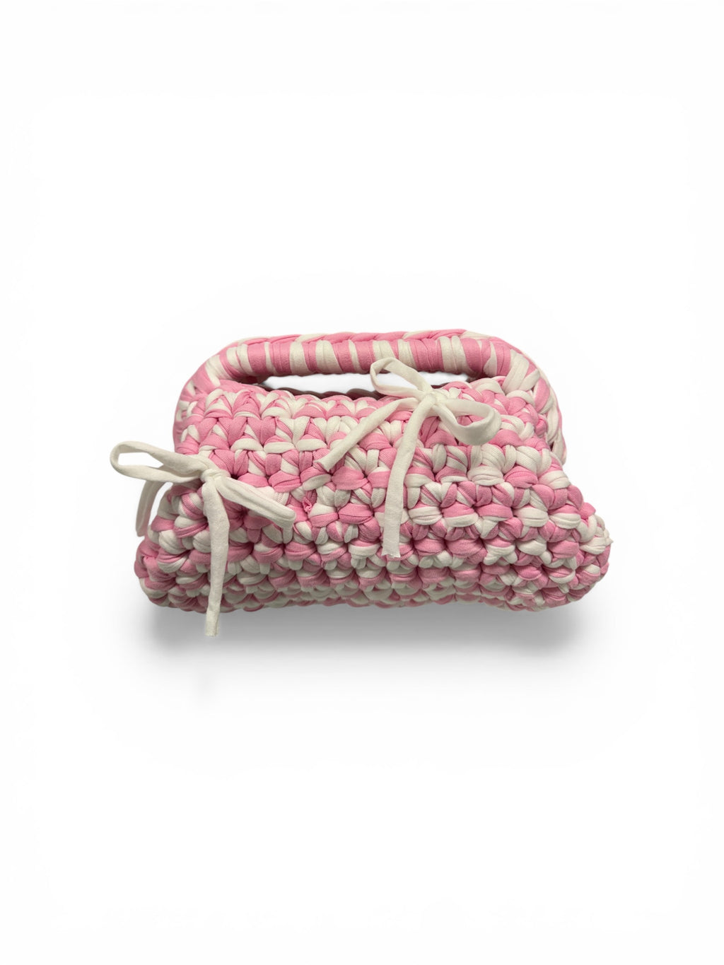 Crochet “Amelia” panna/rosa