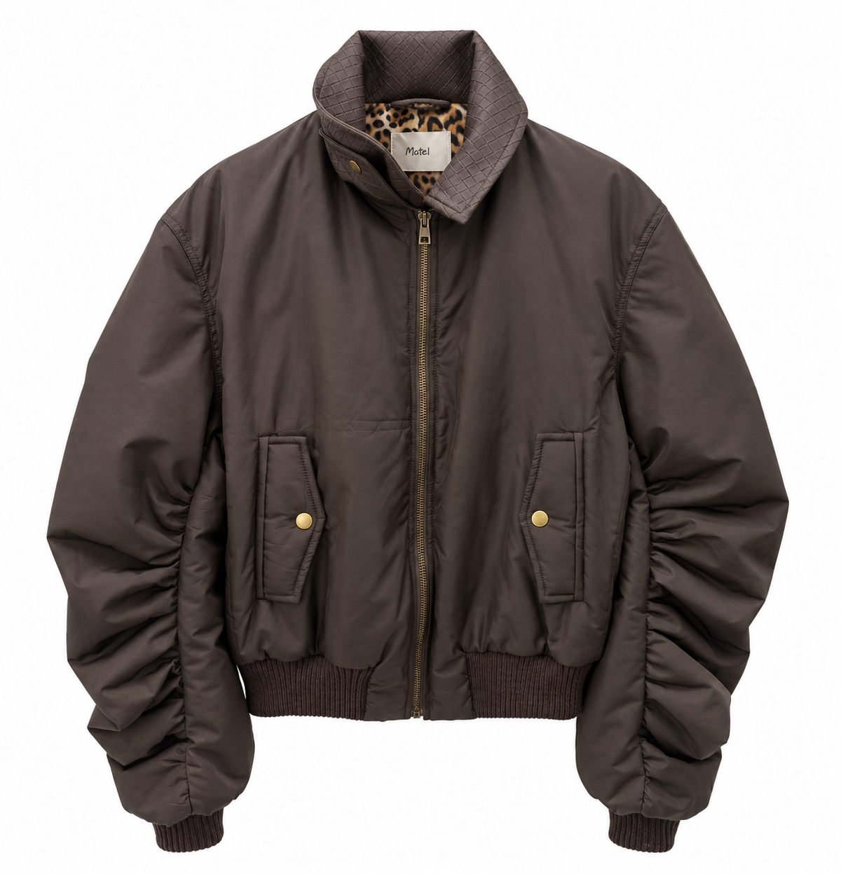 Bomber moro con manica arricciata