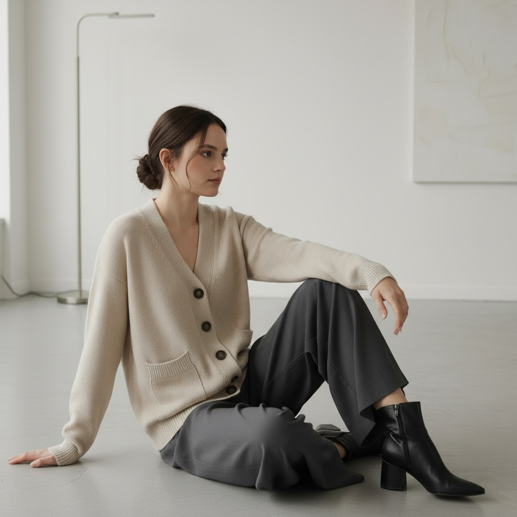 Cardigan tasche