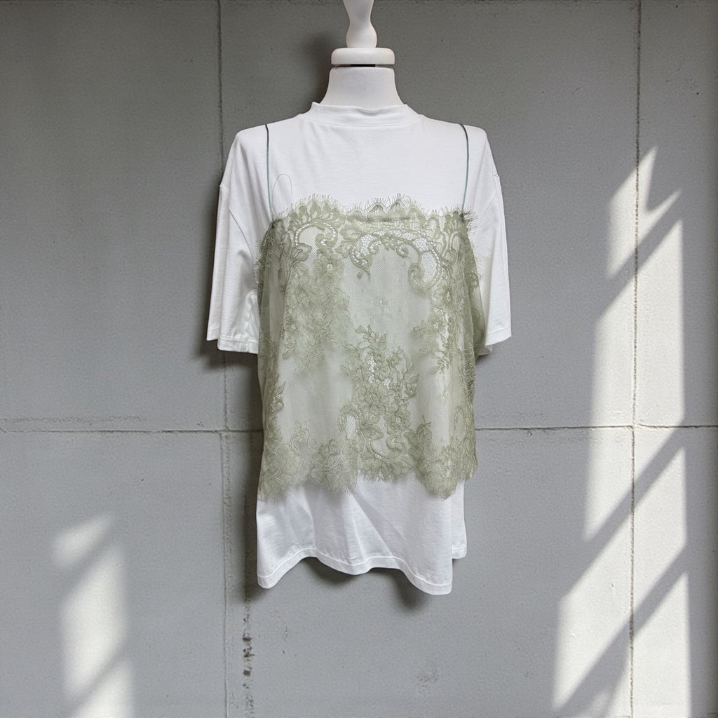 T-shirt + top pizzo