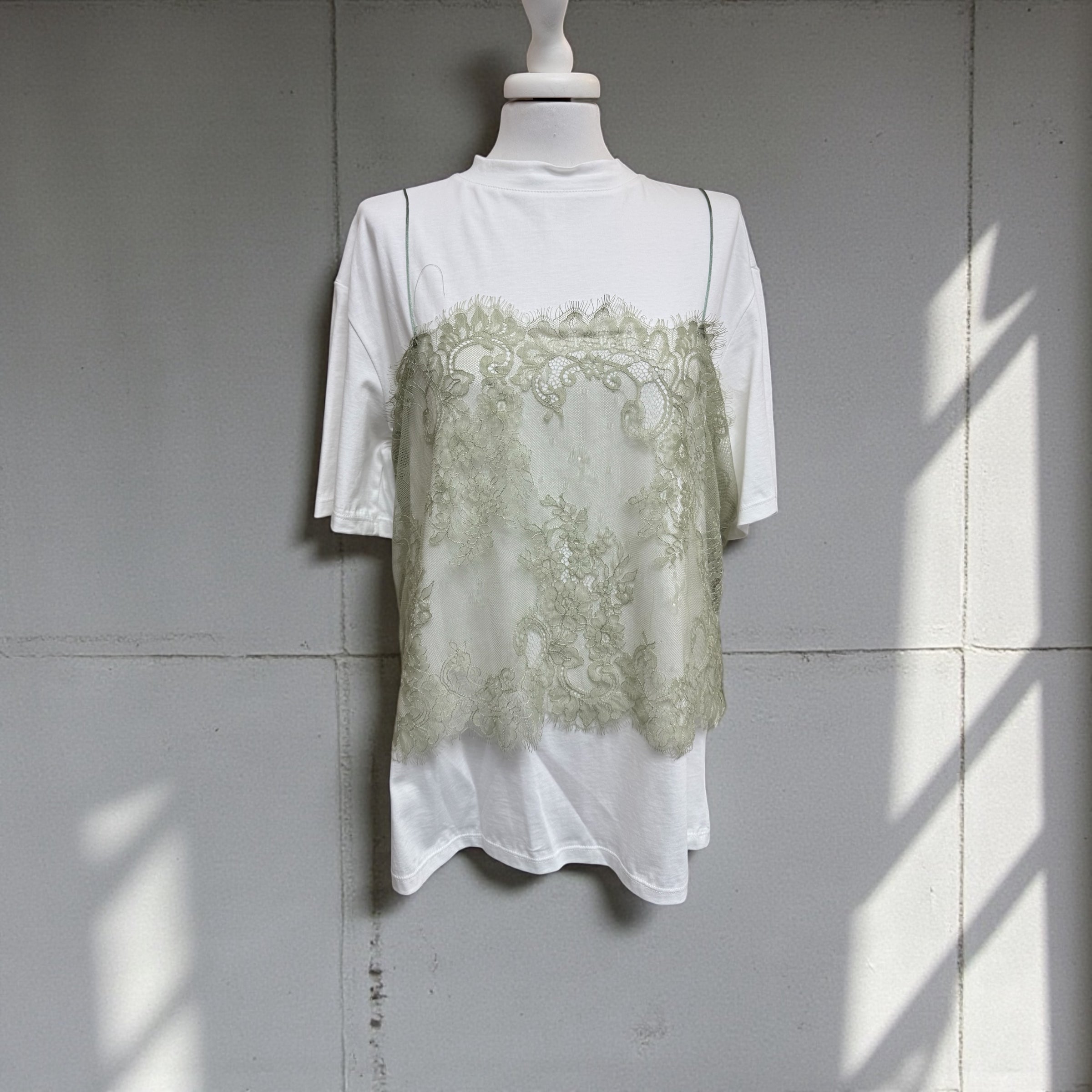 T-shirt + top pizzo