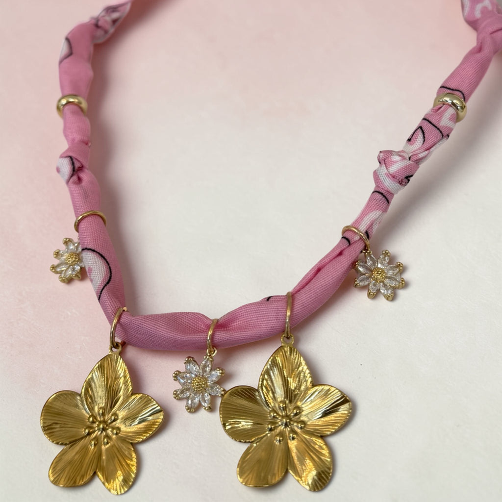 NECKLACE BANDANA FIORI