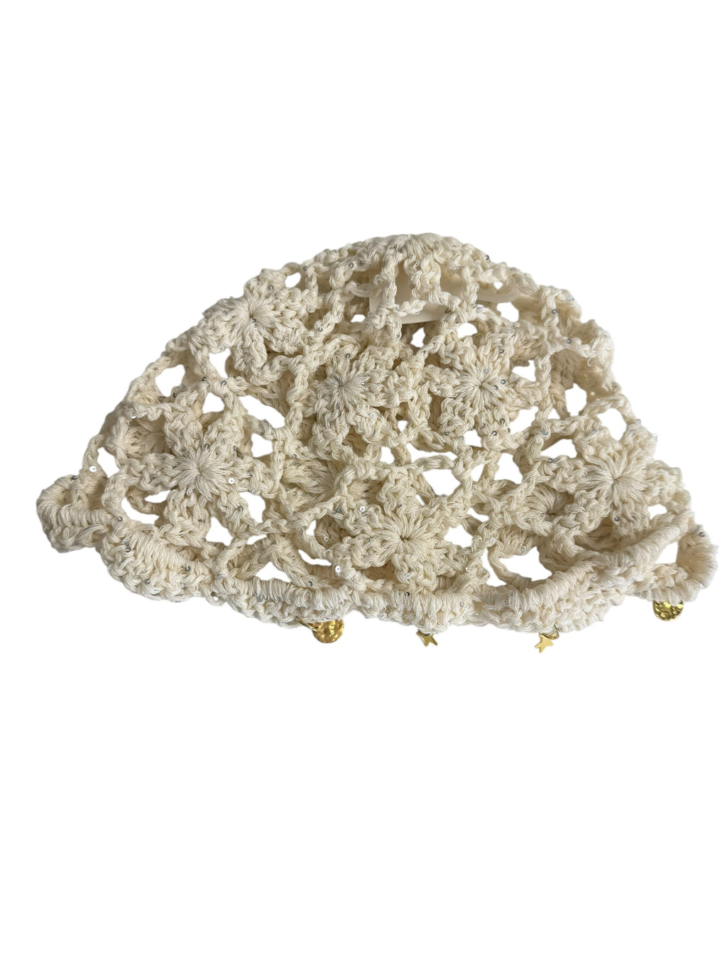 Cappello crochet ciondoli