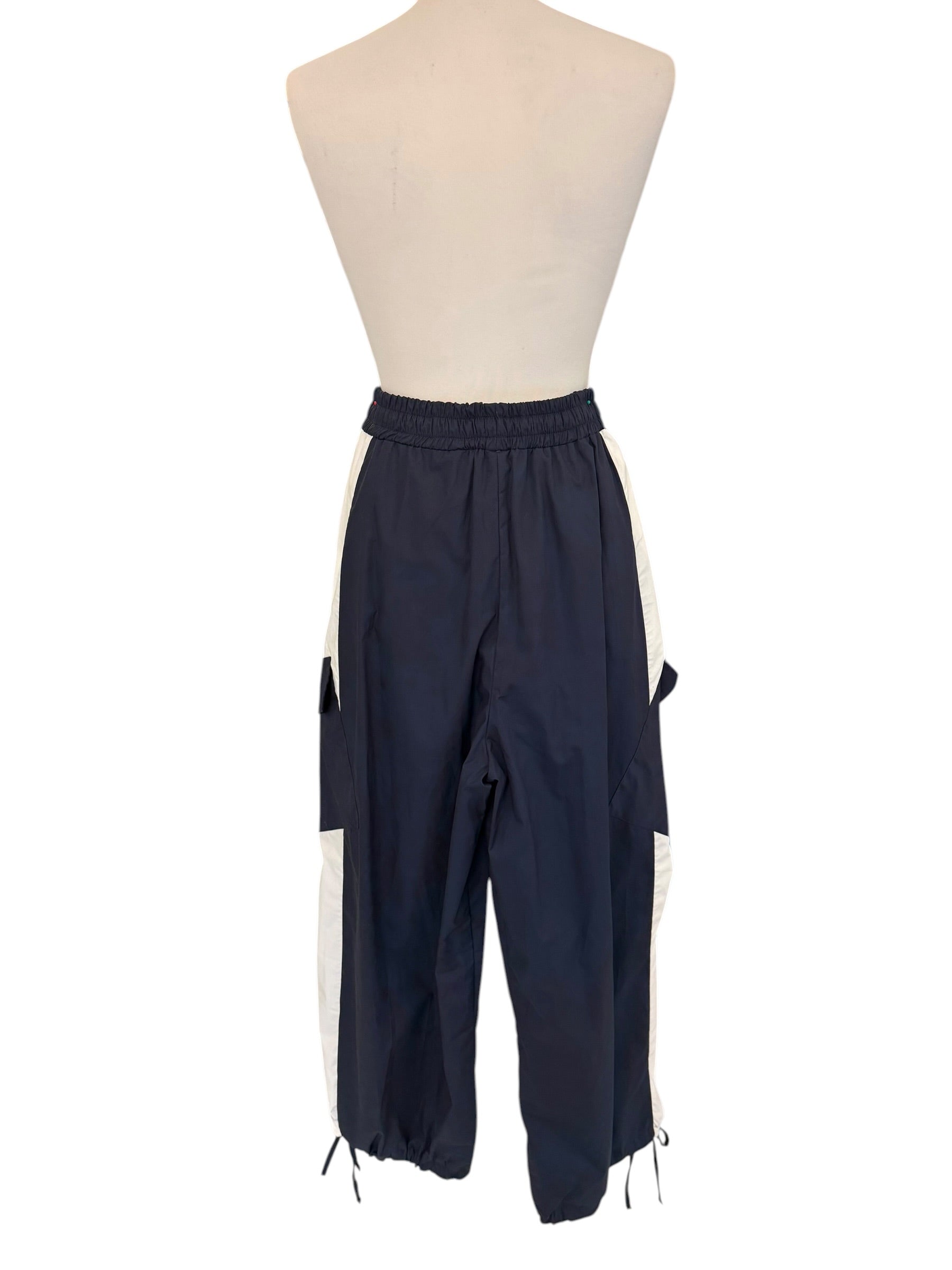 Pantalone cargo bicolore