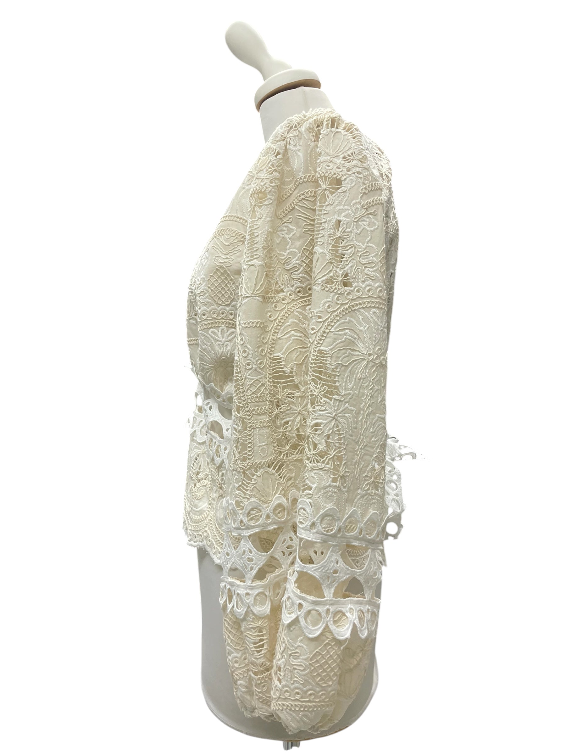 Camicia palme pizzo