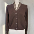 Cardigan pizzo moro