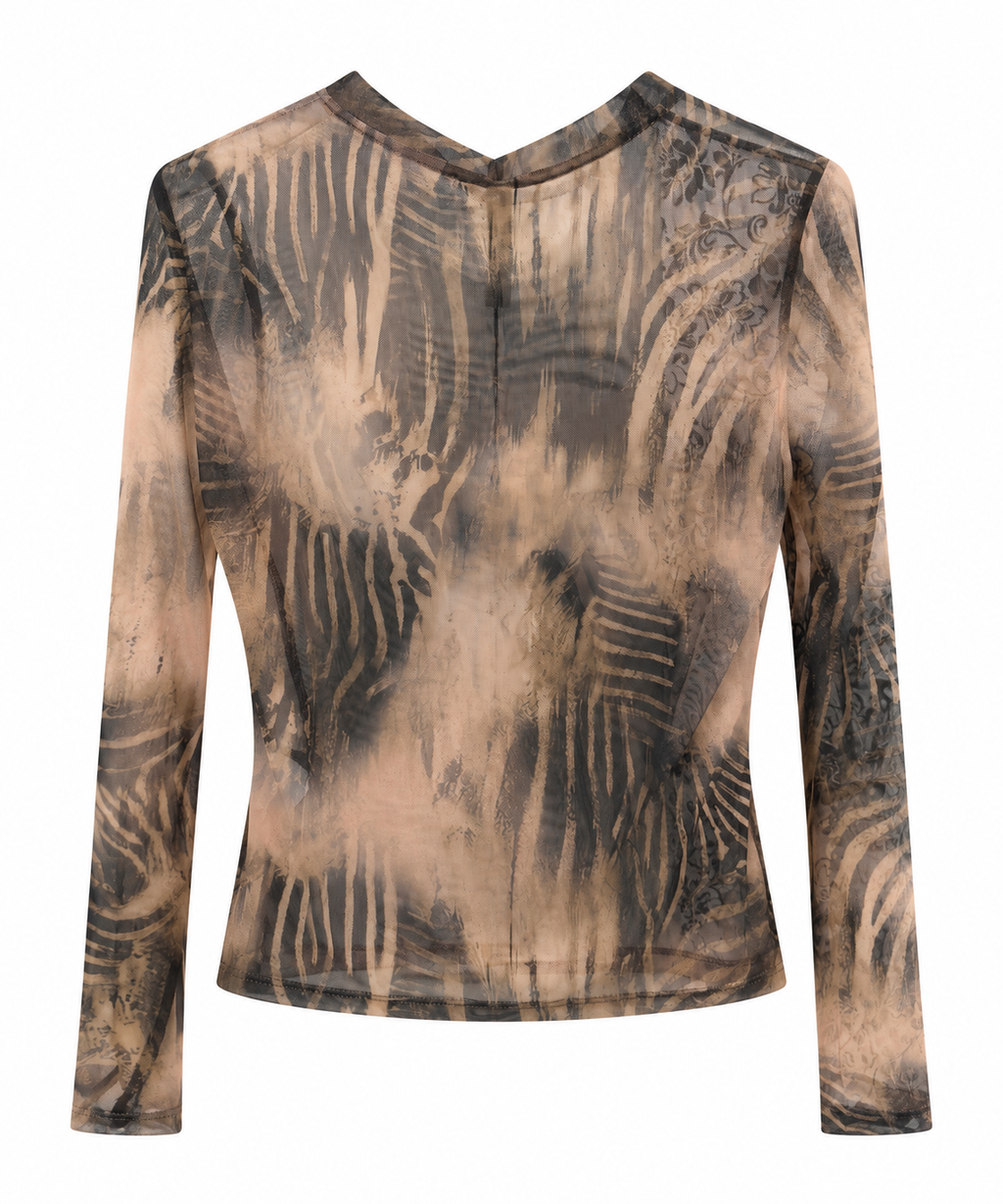 Maglia sfumato beige