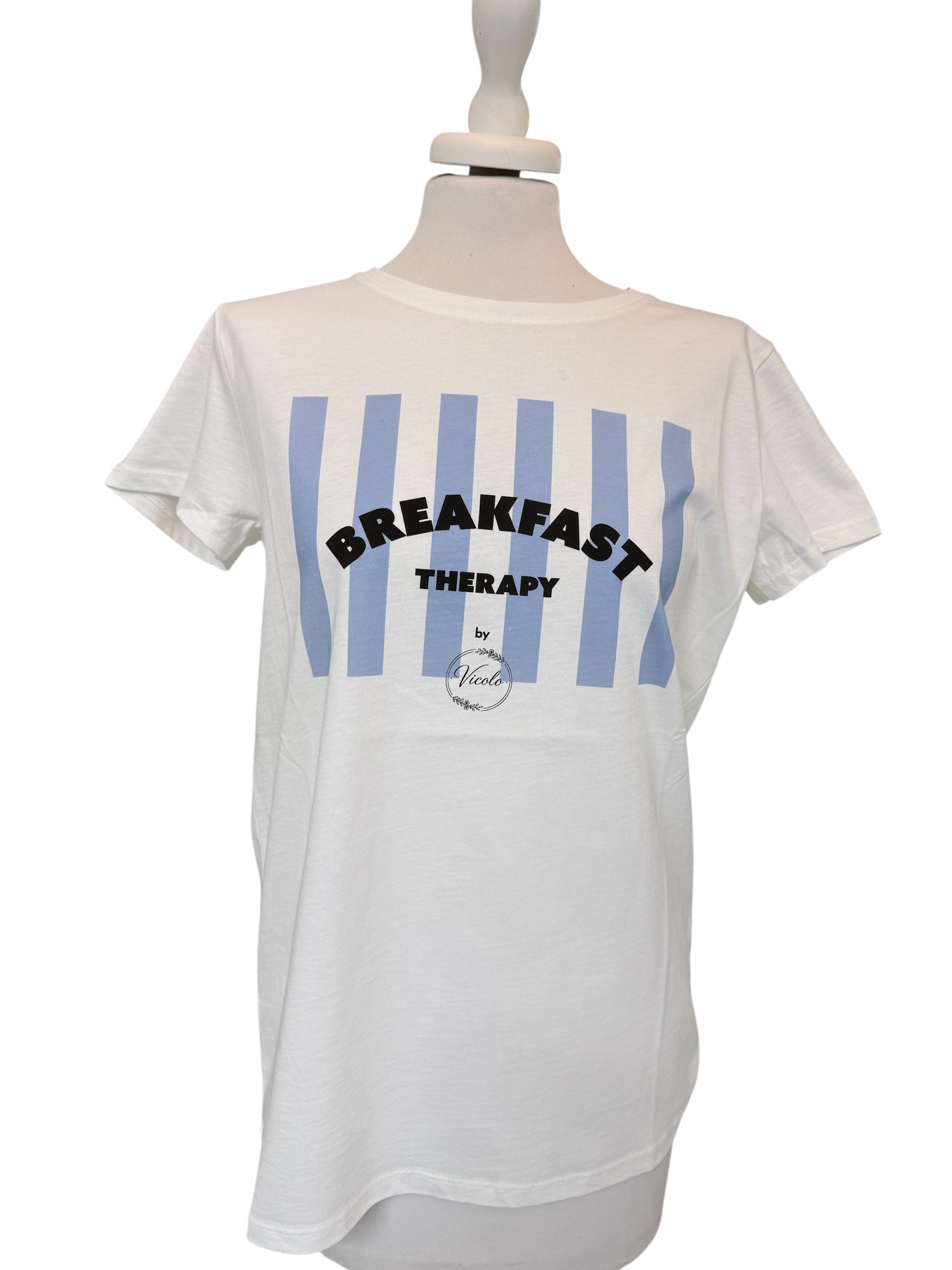 T-shirt bianca breakfast
