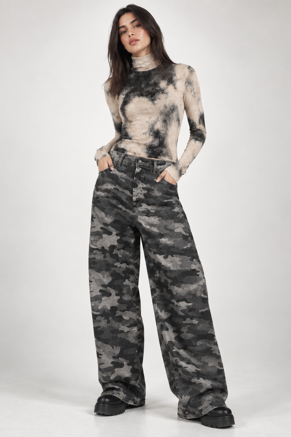 Lupetto st.tie dye beige