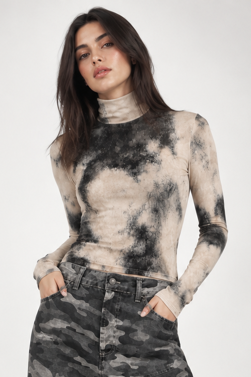 Lupetto st.tie dye beige