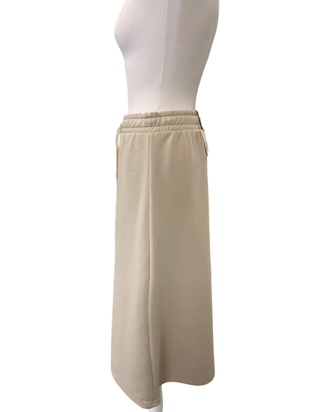 Gonna in felpa beige